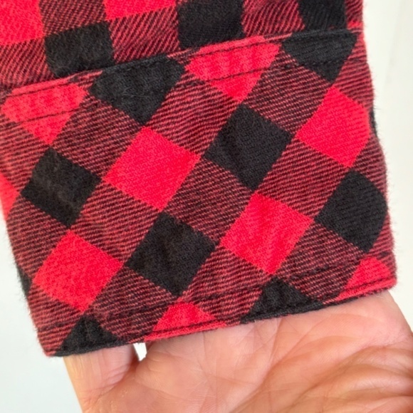 BC Clothing woman's buffalo check fleece lined shacket size M - Picture 6 of 11